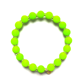 Super Gem Perlenarmband Big Neon lime